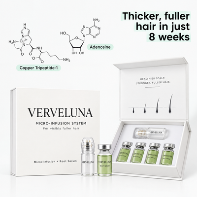 Verveluna ™ Hair Regrowth 2.0 Adenosine & Copper Peptide Micro-Infusion System